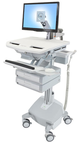 Ergotron SV44-1222-C – Multimedia-Wagen, Aluminium, Grau, Weiss, Höhenverstellbar, 620 × 870 × 1420 mm