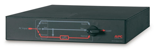 APC Service-Bypass-Panel – Rack-PDU, 4× IEC C19, 32 A, festverdrahteter Eingang, für Symmetra 2–6 kVA