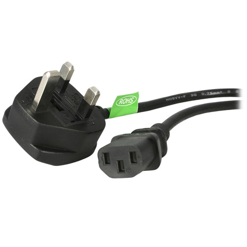 StarTech.com Netzkabel, UK-Stecker, 18 AWG