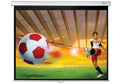 Optoma Leinwand – 179,0 × 141,6 cm, weiss, Wand-/Deckenmontage