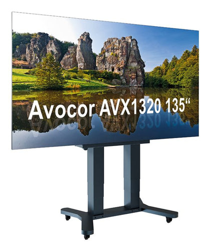 Hagor LED-SMH AVX1320 – Monitorhalterung, Standfuss, bis 135", höhenverstellbar, motorisiert, schwarz