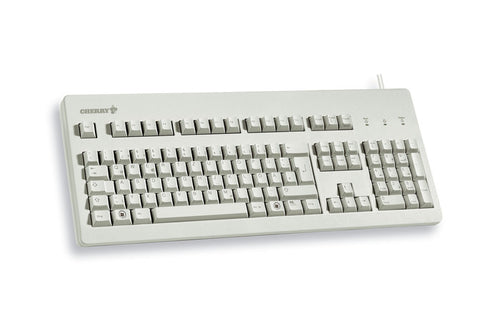 CHERRY G80-3000 – Tastatur, kabelgebunden (USB), US-Layout (EN), Fullsize (mit Ziffernblock) – für Windows