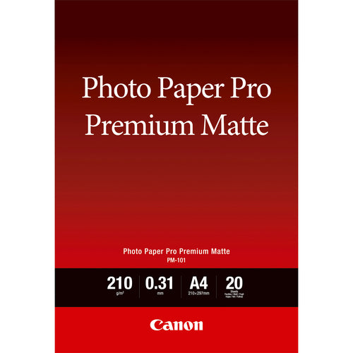 Canon Pro Premium Fotopapier – matt, A4, 210 g/m², 20 Blatt – für Canon Pixma Pro und Canon ImagePROGRAF Pro
