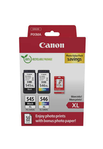 Canon Tintenpatronen-Multipack PG-545XL/CL-546XL, Photo Value – für PIXMA-Modelle