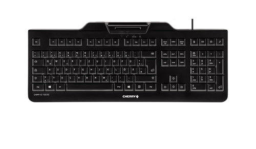CHERRY KC 1000 SC France – Tastatur, kabelgebunden (USB), FR-Layout (FR) – für Windows, macOS & Linux