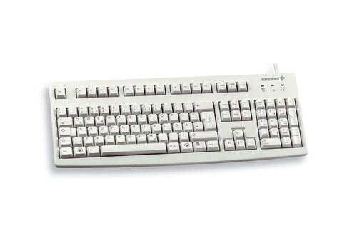 CHERRY G83-6104 – Tastatur, kabelgebunden (USB), US-Layout (EN), Fullsize (mit Ziffernblock) – für Windows