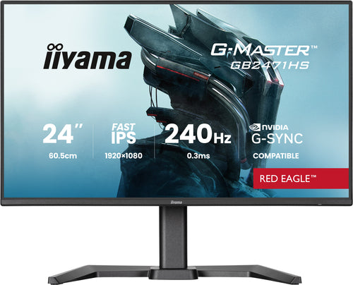 iiyama GB2471HS-B1 – Monitor, 24" 1920 × 1080 (Full HD), IPS, 180 Hz, 350 cd/m²