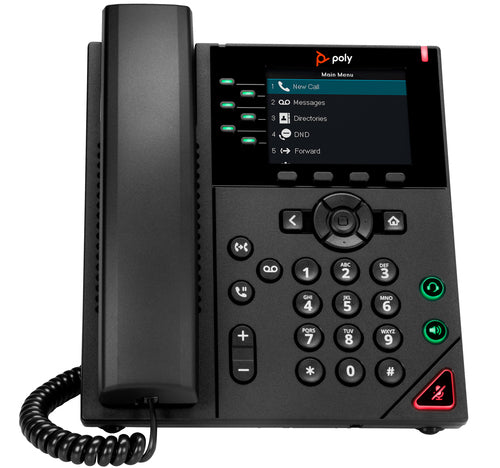 Poly VVX 350 – IP-Telefon, 6 Leitungen, PoE