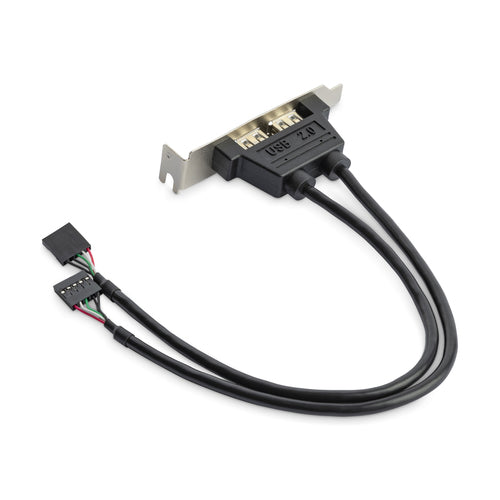 StarTech.com USB Adapter IDC auf USB 2.0 (2 Port) – USB 2.0 (480 Mbit/s) – Grau/Metallisch