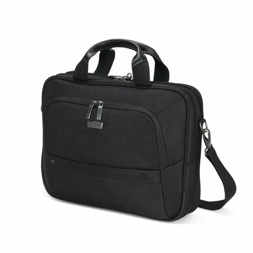 DICOTA Notebook-Tasche für bis 14,1" – schockresistent, aus recycelten Materialien – Schwarz