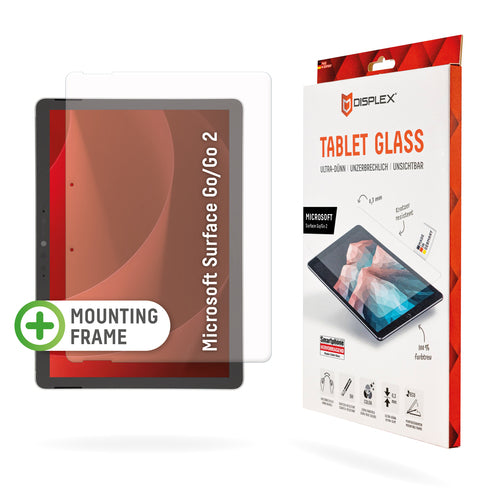 Displex Panzerglas für Microsoft Surface Go/Go 2 12,5" – 9H, Anti-Fingerprint