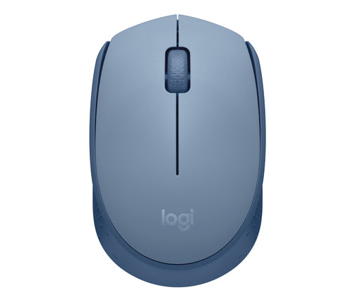 Logitech M171 Maus – Kabellos, Blaugrau