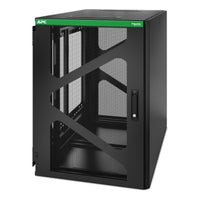 APC NetShelter WX AR118SM – 19" Wandverteiler 18U, abschliessbar, 600 × 1'037 × 889 mm, schwarz, Stahl