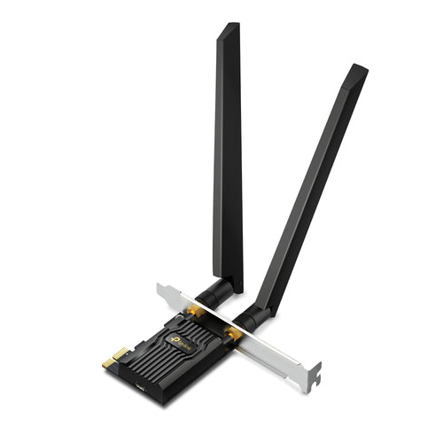 TP-Link Archer TXE72E – PCIe-WLAN-Karte – Wi-Fi 6E (802.11ax), Tri-Band (2,4/5/6 GHz), Bluetooth 5,3