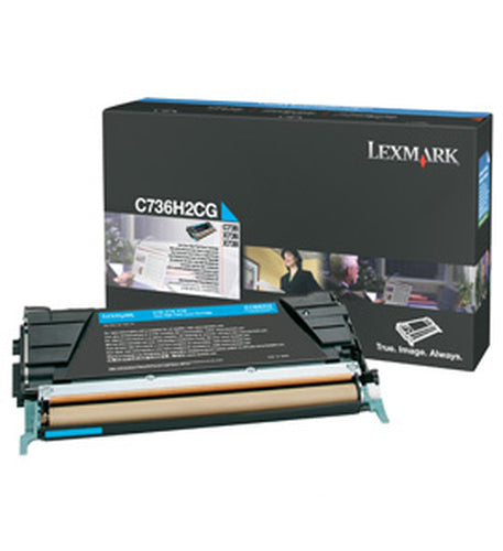 Lexmark Toner – cyan, 10000 Seiten – für X736/X738