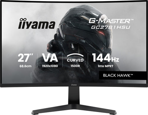 iiyama 27" Curved, 1920 × 1080 (Full HD), VA, 144 Hz