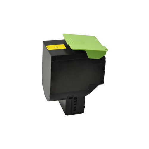 V7 80C2HY0 Gelber Toner – Kompatibel – 3'000 Seiten – für Lexmark CX 410 de/CX 410 dte/CX 410 e und andere