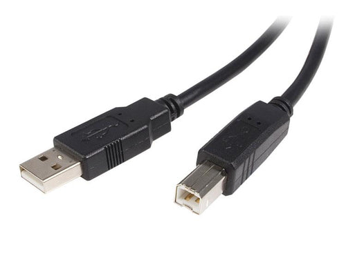StarTech.com USB-A-auf-USB-B-Kabel – USB 2.0 (480 Mbit/s) – 1 m – PVC-Mantel – Schwarz