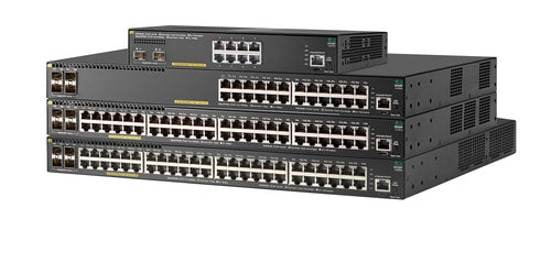 HPE Aruba Networking 2930F 24G – Managed L3 Switch – 24× 1G, 4× SFP+, PoE+, PoE-Budget 370 W, 19", 1U