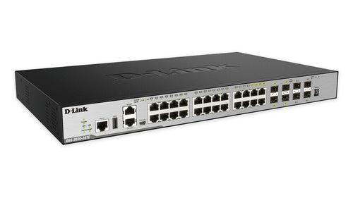 D-Link DGS-3630-28TC/SI/E – Managed Switch – 20×GbE, 4×10G SFP+, L3, 1U