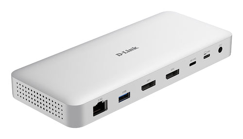 D-Link Dockingstation – USB4, 2× DP, 3× USB-A, 1× USB-C, 100 W PD, 2,5GbE