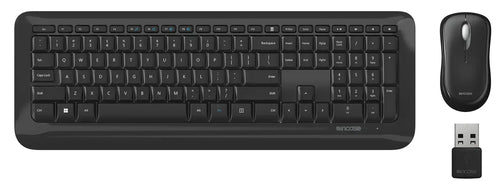 Incase Microsoft Wireless Desktop 850 – Tastatur- und Maus-Set – Membran – 2,4 GHz – QWERTY (Nordisch) – Schwarz