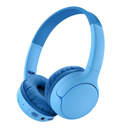 Belkin SoundForm Mini 2 Kinderkopfhörer – BT, mit Case, Blau