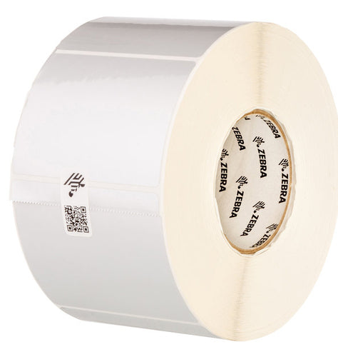 Zebra Druckeretiketten Z-Ultimate 3000T, 76 mm × 76 mm, Silber, Polyester, Permanentklebend