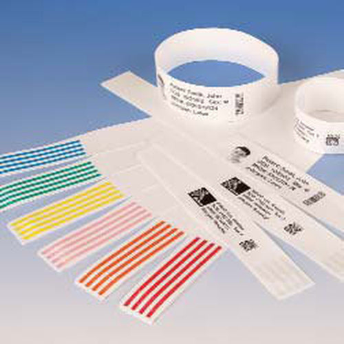 Zebra Armbandetiketten Z-Band Direct, 25 mm × 279 mm, weiss, Acryl, 6 Rollen (450 St./Rolle)