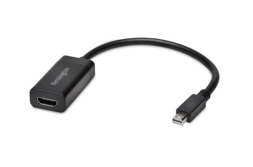 Kensington VM4000 Adapter Mini DisplayPort zu HDMI – 4K (3840 × 2160) @ 30 Hz, DisplayPort 1.2, Schwarz
