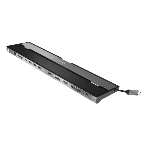 j5create JCD543-N Dockingstation – USB-C, 2× HDMI, 1× VGA, 3× USB-A, 1× USB-C, 100 W PD, GbE, für Windows/Mac