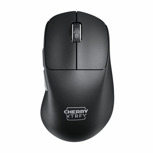 CHERRY XTRFY M64 Pro – Gaming-Maus – Kabellos (2,4 GHz), 26000 DPI, Schwarz/Silber