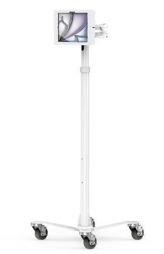 Compulocks Tablet-Bodenständer – für iPad Air M2 11" – VESA 75×75, 100×100, abschliessbar – Weiss