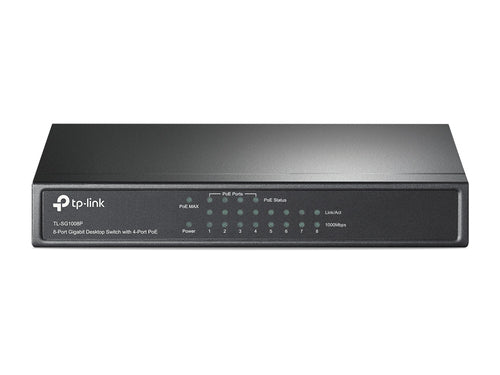 TP-Link TL-SG1008P – Switch (unmanaged) – 8×GbE, 4×PoE