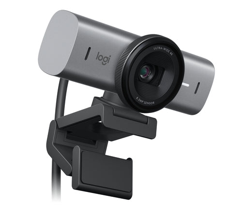 Logitech MX BRIO 705 – Webcam – 4K, Auto-Framing, Silber/Schwarz