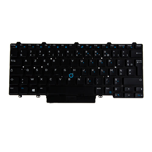 Origin Storage Tastatur für Dell Latitude 5400/5401 – Französisch, 82 Tasten, Hintergrundbeleuchtung – Schwarz
