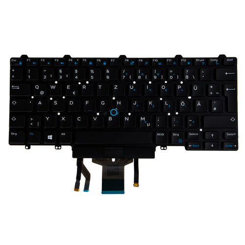 Origin Storage Tastatur-Case für Dell Latitude E7270 – QWERTZ (CH), mit Hintergrundbeleuchtung – Schwarz