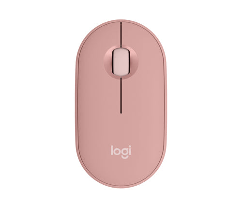 Logitech Pebble M350S Tonal Rose Maus – kabellos, Bluetooth, rosa