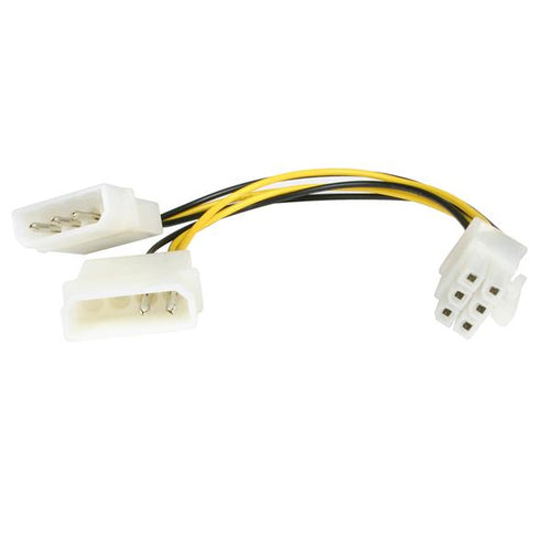 StarTech.com PCI-E Stromkabel – Molex (4-polig)–PCI-E (6-polig), 0,153 m