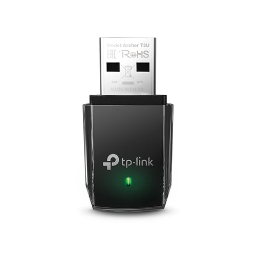 TP-Link Archer T3U USB-WLAN-Adapter – Wi-Fi 5 (802.11ac), Dualband, bis 867/400 Mbit/s, USB 3.2 Gen 1