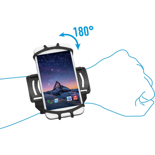 Mobilis 030004 – Smartphone-Trageband – Armband, für Smartphones 10,2–17,8 cm (4–7"), Schwarz