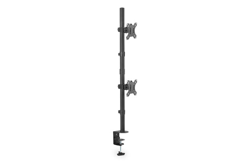Digitus Tischhalterung, Dual, Tischklemme, bis 32", VESA 75 × 75/100 × 100 mm, 8 kg, höhenverstellbar