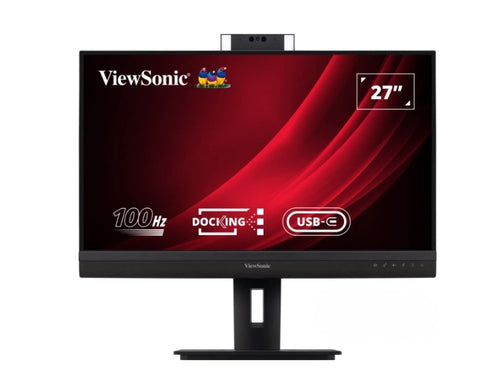 ViewSonic VG2757V-2K – Monitor, 27" 2560 × 1440 (WQHD), IPS, Webcam, USB-C, HDMI, DP, Lautsprecher