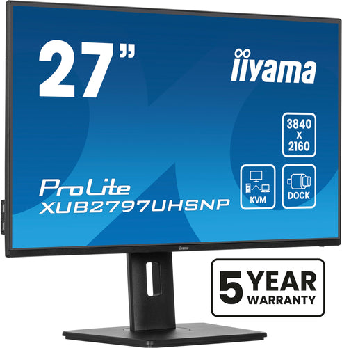 iiyama XUB2797UHSNP-B1 – Monitor, 27" 4K UHD (3840 × 2160), 350 cd/m²