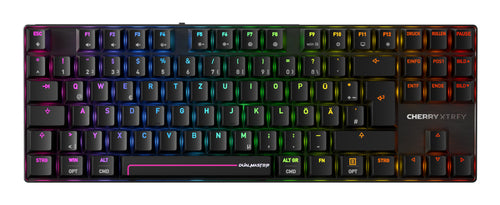 CHERRY Tastatur, kabellos (Bluetooth/2,4 GHz), kabelgebunden (USB-C), DE-Layout (DE) – für Windows & iOS