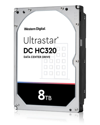 Western Digital Ultrastar DC HC320 – 8 TB, 3.5", SAS 12 Gb/s, 7200 U/min, 256 MB Cache, 512e – für NAS