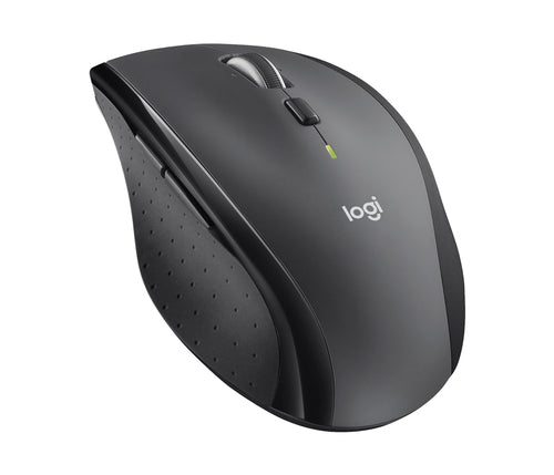 Logitech M705 Maus – kabellos, Bluetooth + 2,4 GHz, Batterieladeanzeige, Anthrazit