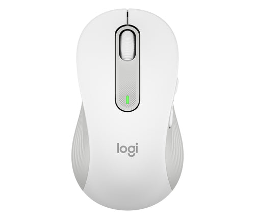 Logitech M650 L Maus – kabellos, für Linkshänder, für Handflächen L, weiss