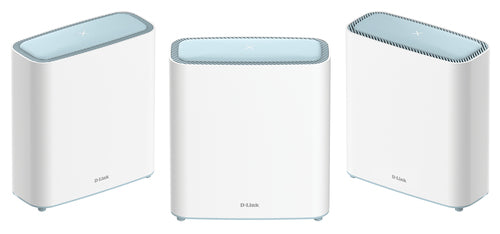 D-Link M32-3 EaglePro – Mesh-WLAN-System (3er-Set), Wi-Fi 6, Dual-Band (2,4/5 GHz), AX3200, 2× GbE, Weiss