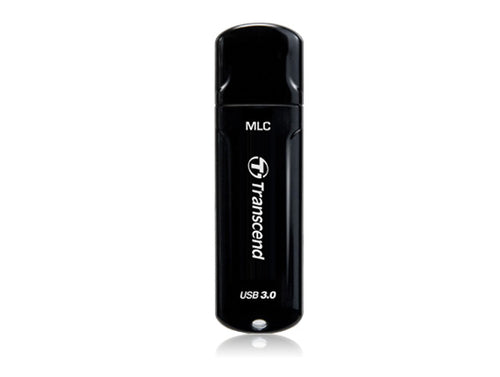 Transcend JetFlash 750 USB-Stick – 64 GB, USB 3.0, MLC, Schwarz